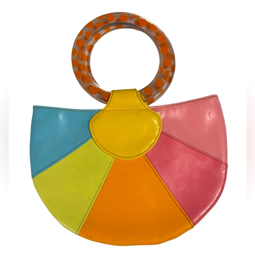Gymboree Girls Spring Easter Summer Rainbow Purse 7.5” x 5.25”